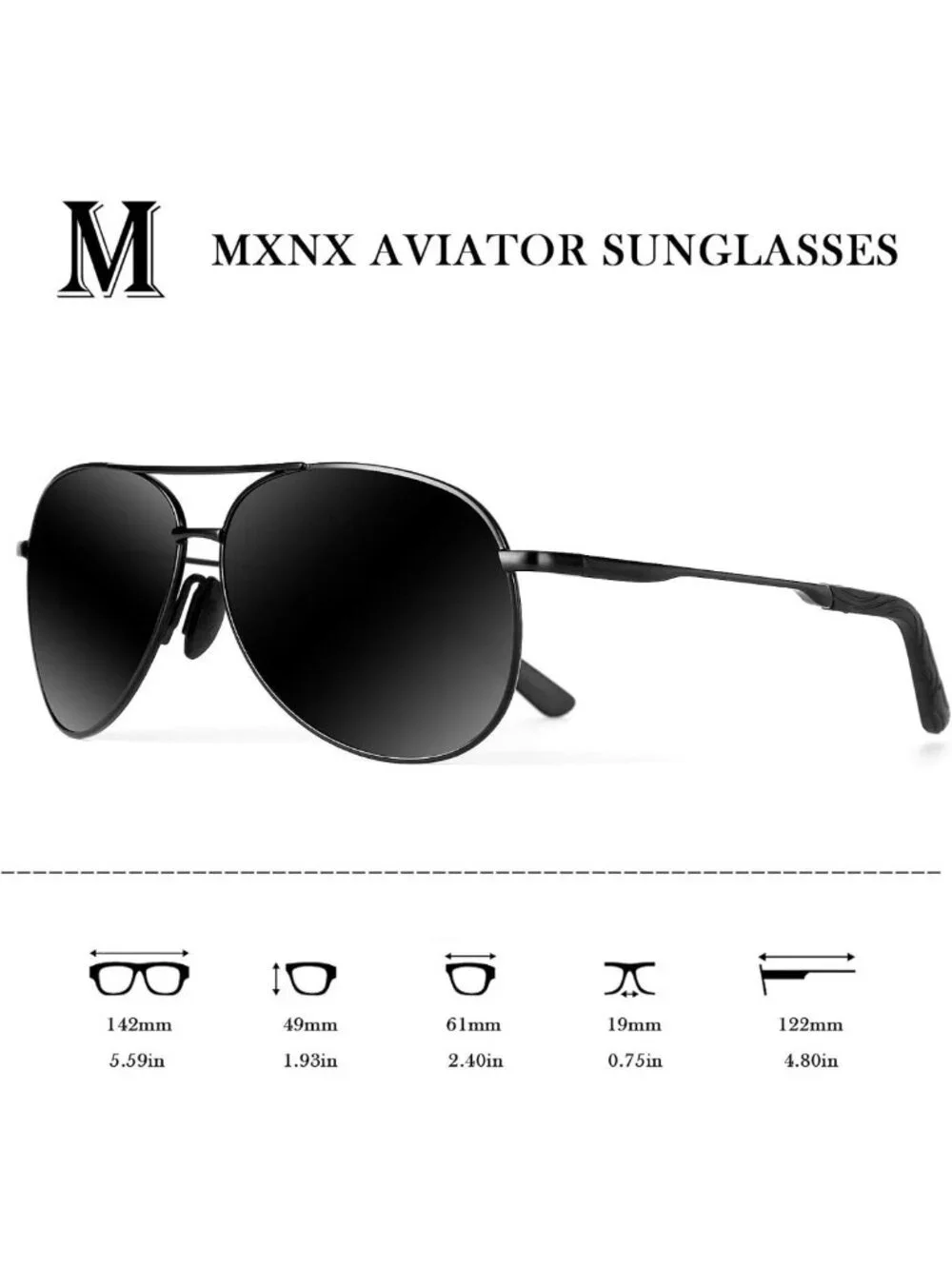 Stylish Polarized Aviator Sunglasses for Men & Women - Outdoor UV Protection